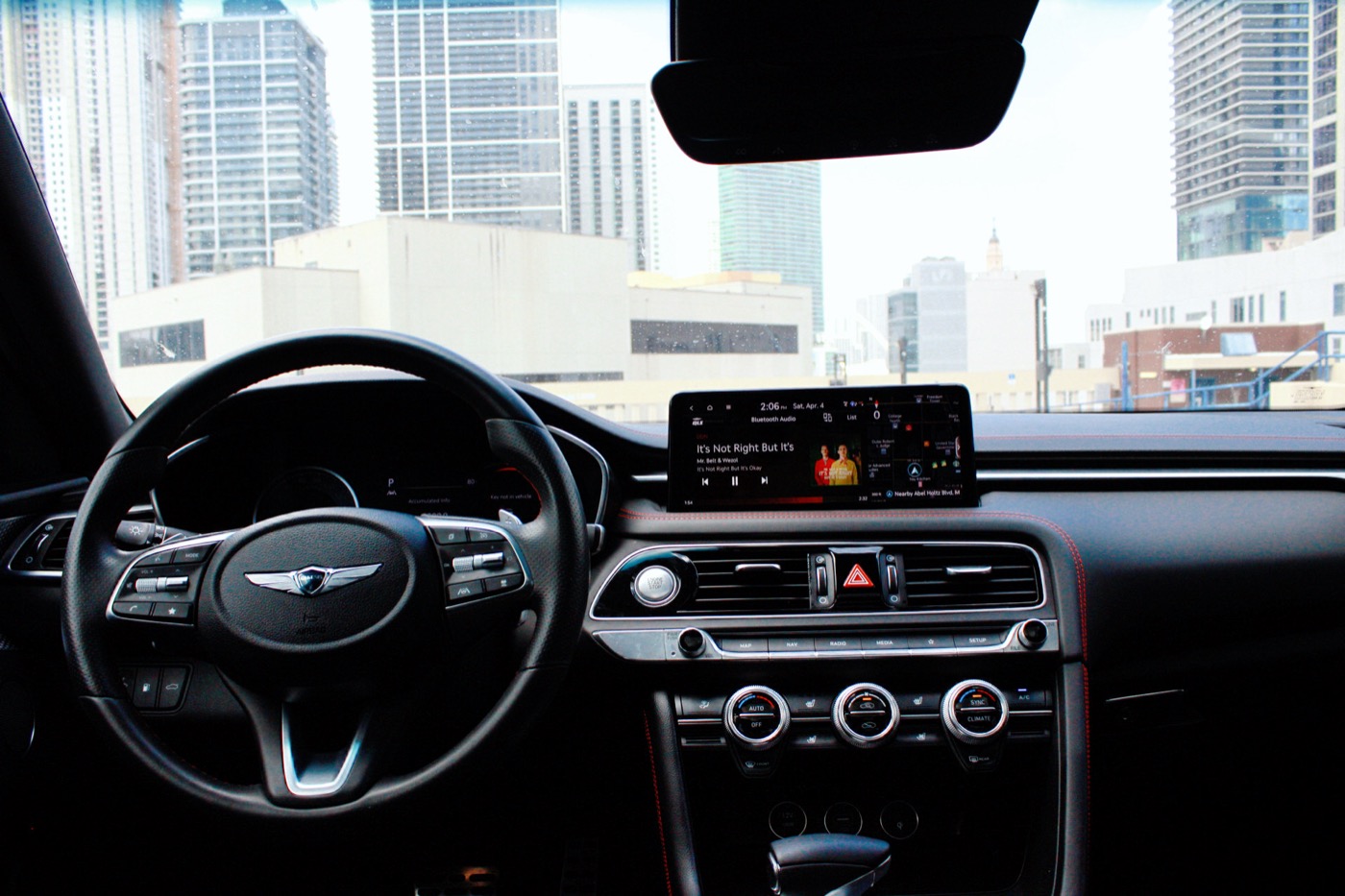 Genesis G70 – interior, infotainment
